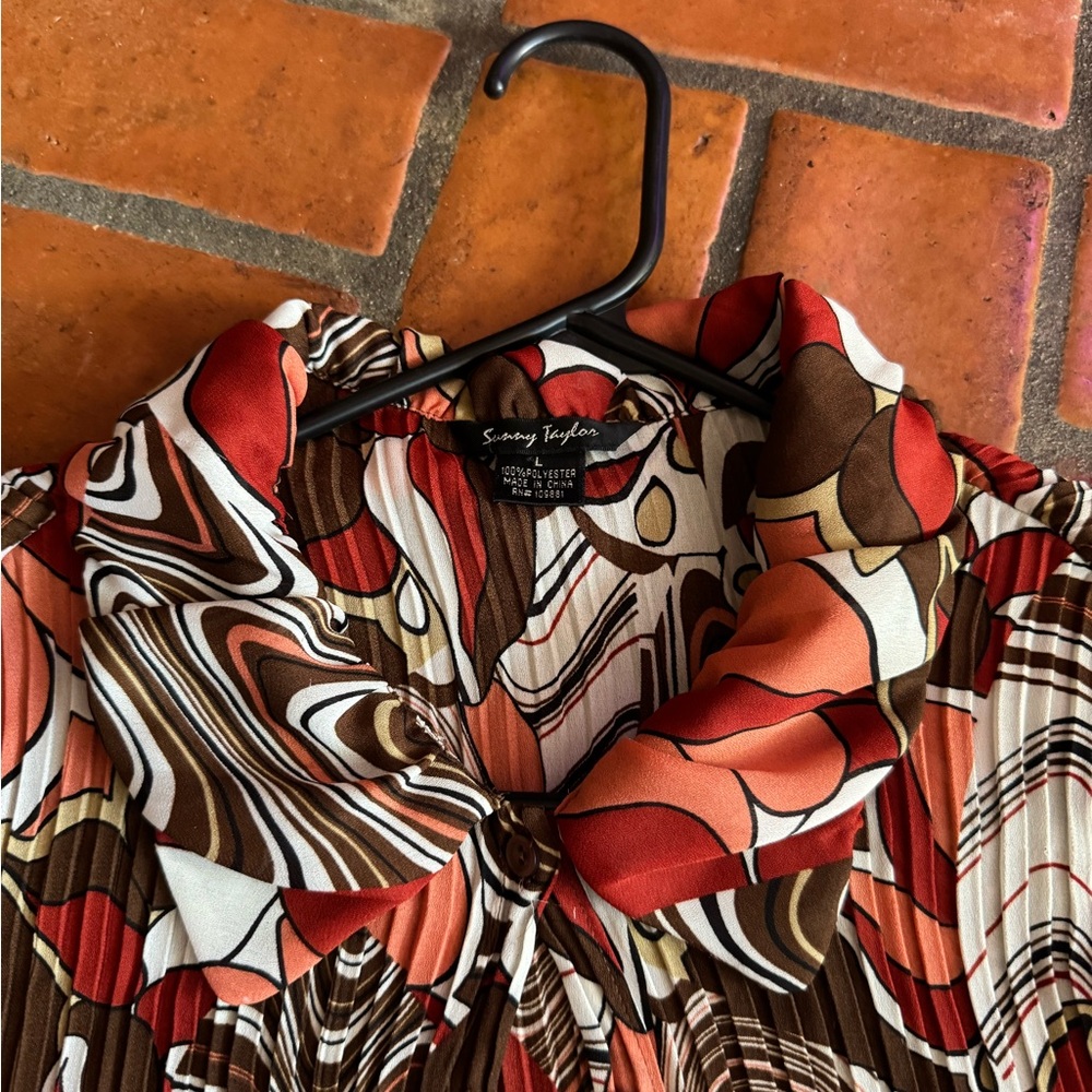 Women's Multicolor Patterned blouse - Picture 2 of 3